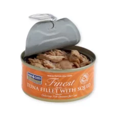 Fish4Cats Finest - filetto di tonno con calamari, lattina da 70g