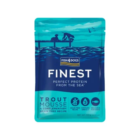 Fish4Dogs Finest - Mousse di trota, bustina da 100g