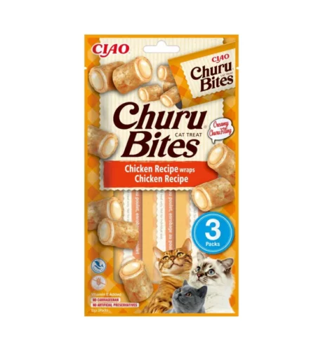 CIAO Churu Bites - Involtini di Pollo, 3x10g