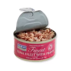 Fish4Cats Finest - filetto di tonno con gamberetti, lattina da 70g