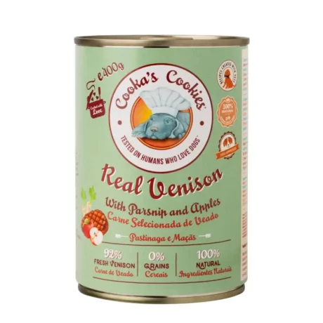 Cooka's Cookies - Cervo al naturale, lattina da 400g