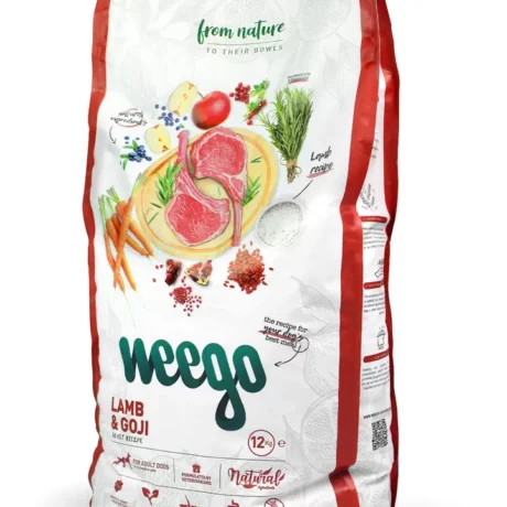 Weego – Crocchette per cani con agnello e goji, 3kg