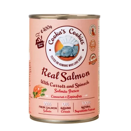 Cooka's Cookies - Salmone al naturale, lattina da 400g