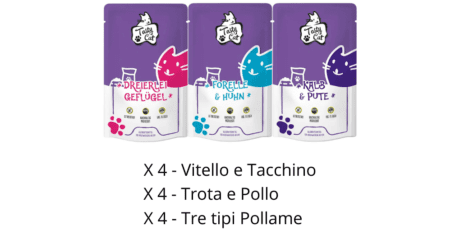 TastyCat - Mix di prova - Multipack 12 bustine da 125g