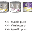 TastyCat Mono - Mix di prova - Multipack 12 lattine da 200g