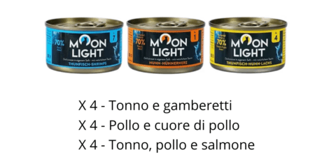 MOONLIGHT - Mix Mare e Monti - Multipack 12 lattine da 80g
